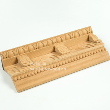 Decorative furniture with corner wood moulding